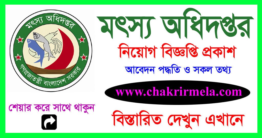 Ministry of Fisheries Job Circular 2020 www.fisheries.gov.bd