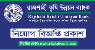 Rajshahi Krishi Unnayan Bank Job Circular 2022